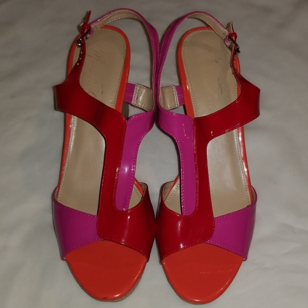 Marc Fisher Tricolor Wedge sandals